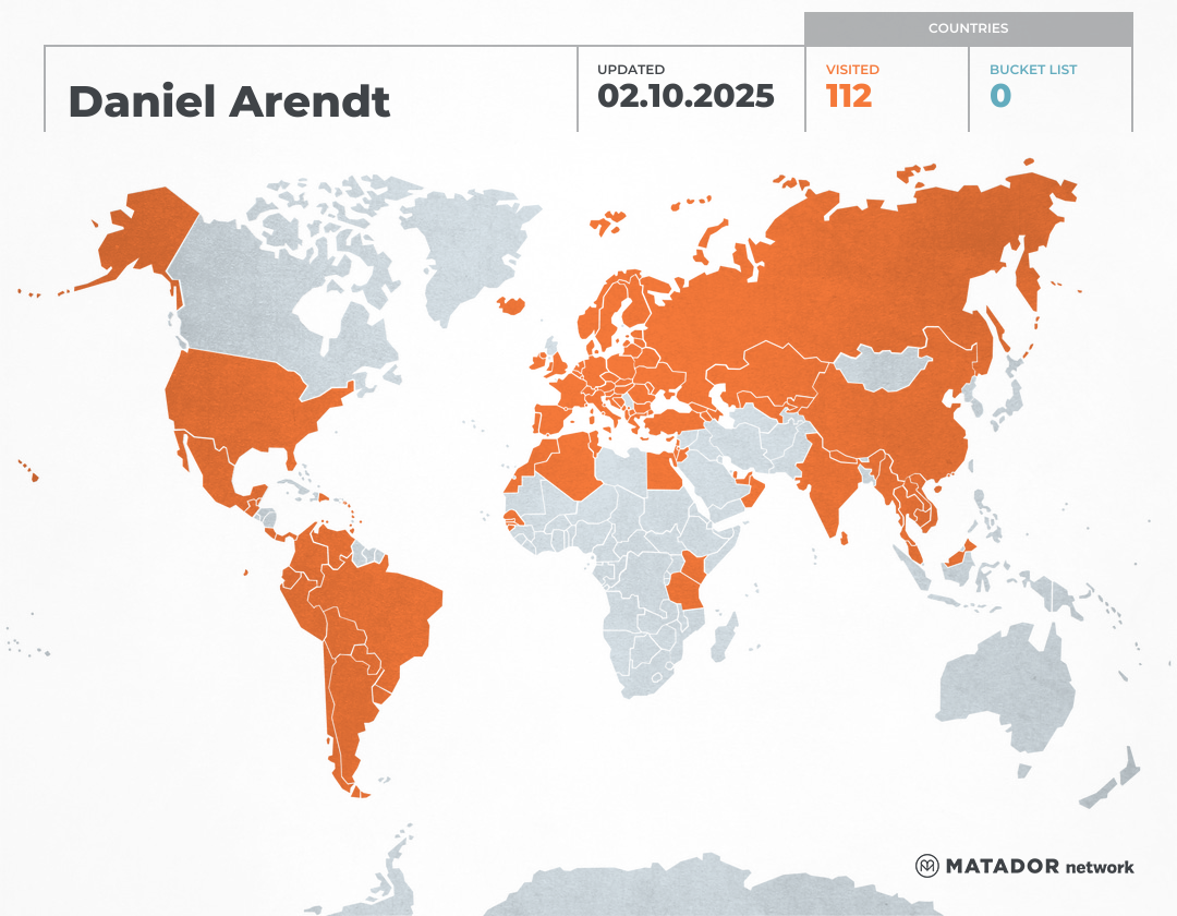 Daniel’s Travel Map